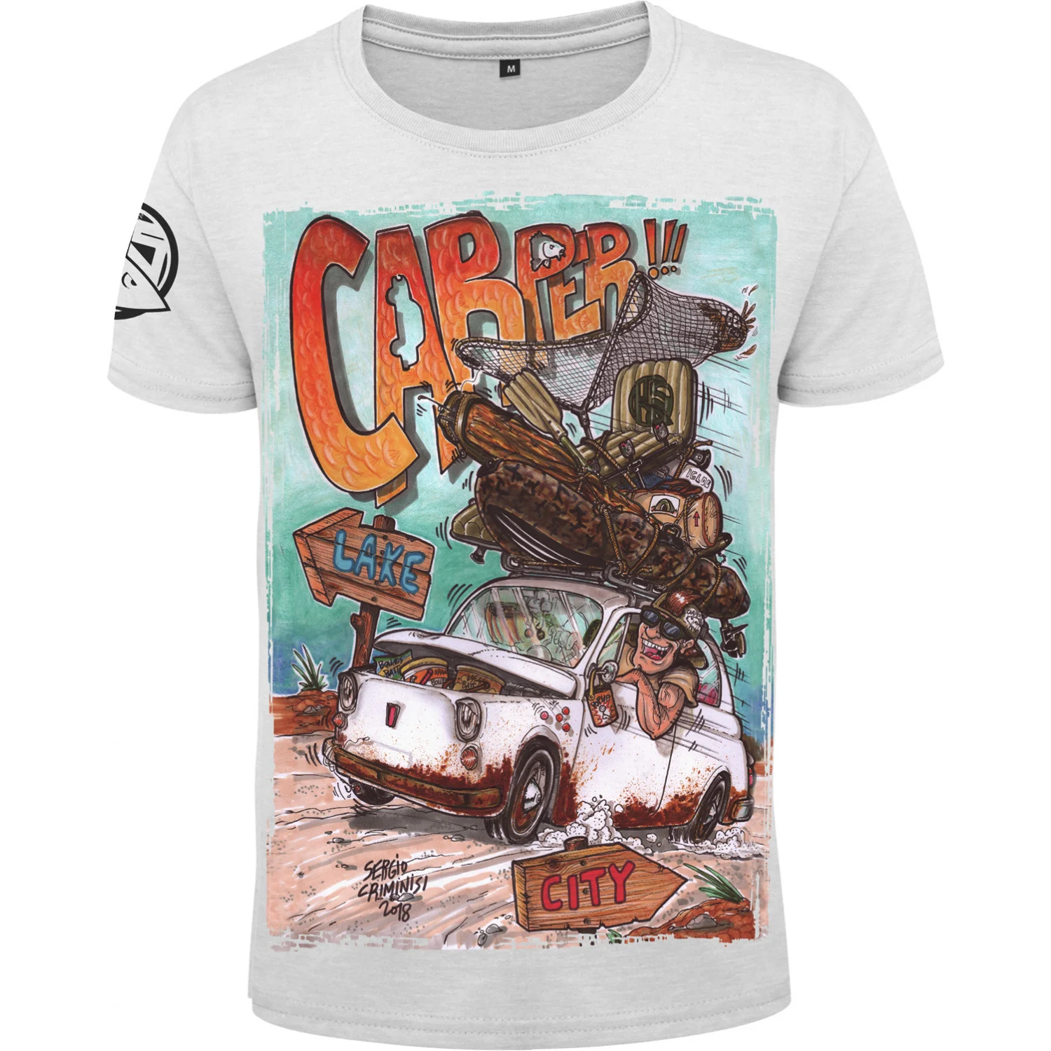 HOTSPOT DESIGN T-Shirt Carper, white, TShirt for carp anglers