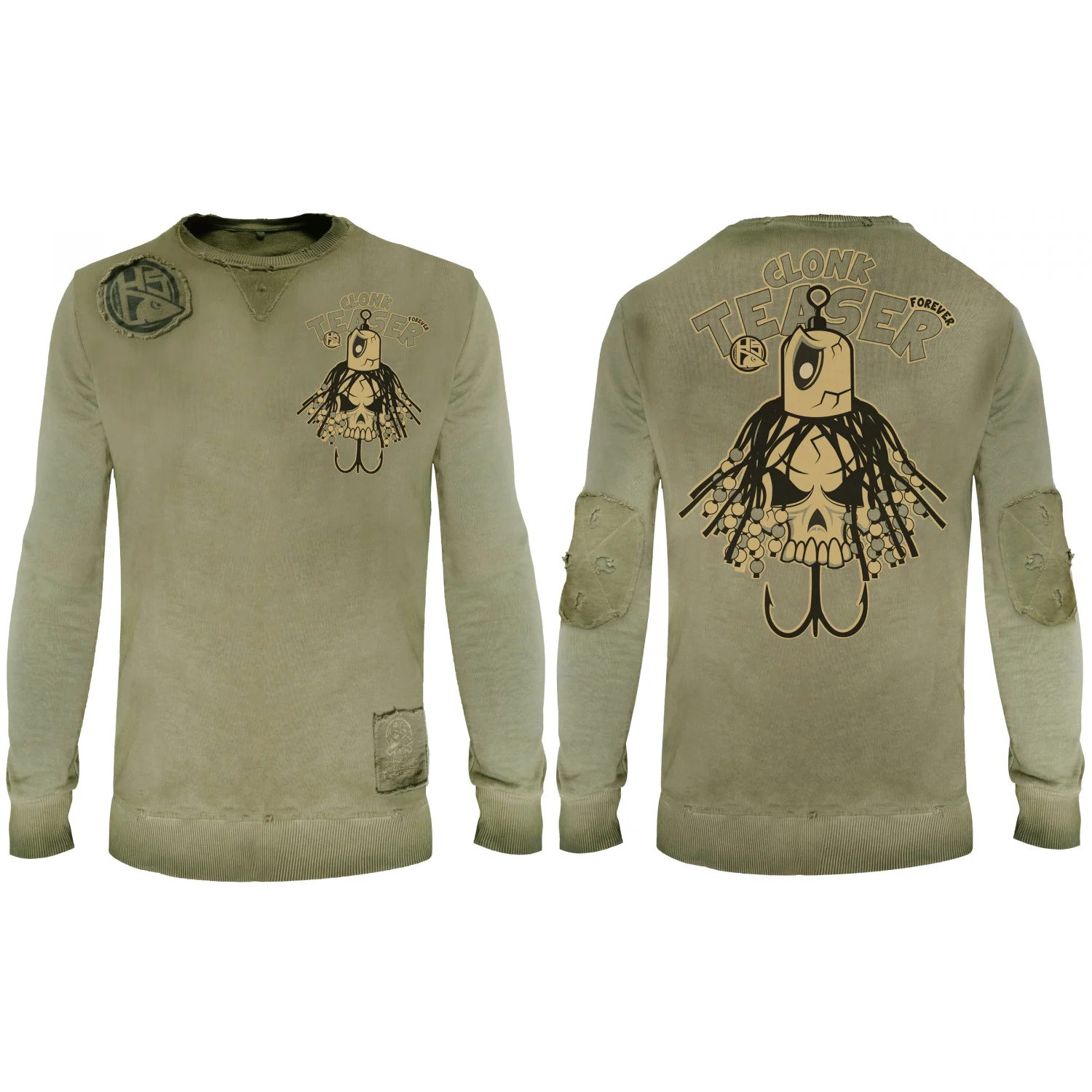 HOTSPOT DESIGN Clonk Teaser Forever, green, Sweatshirt, Vintage Collection