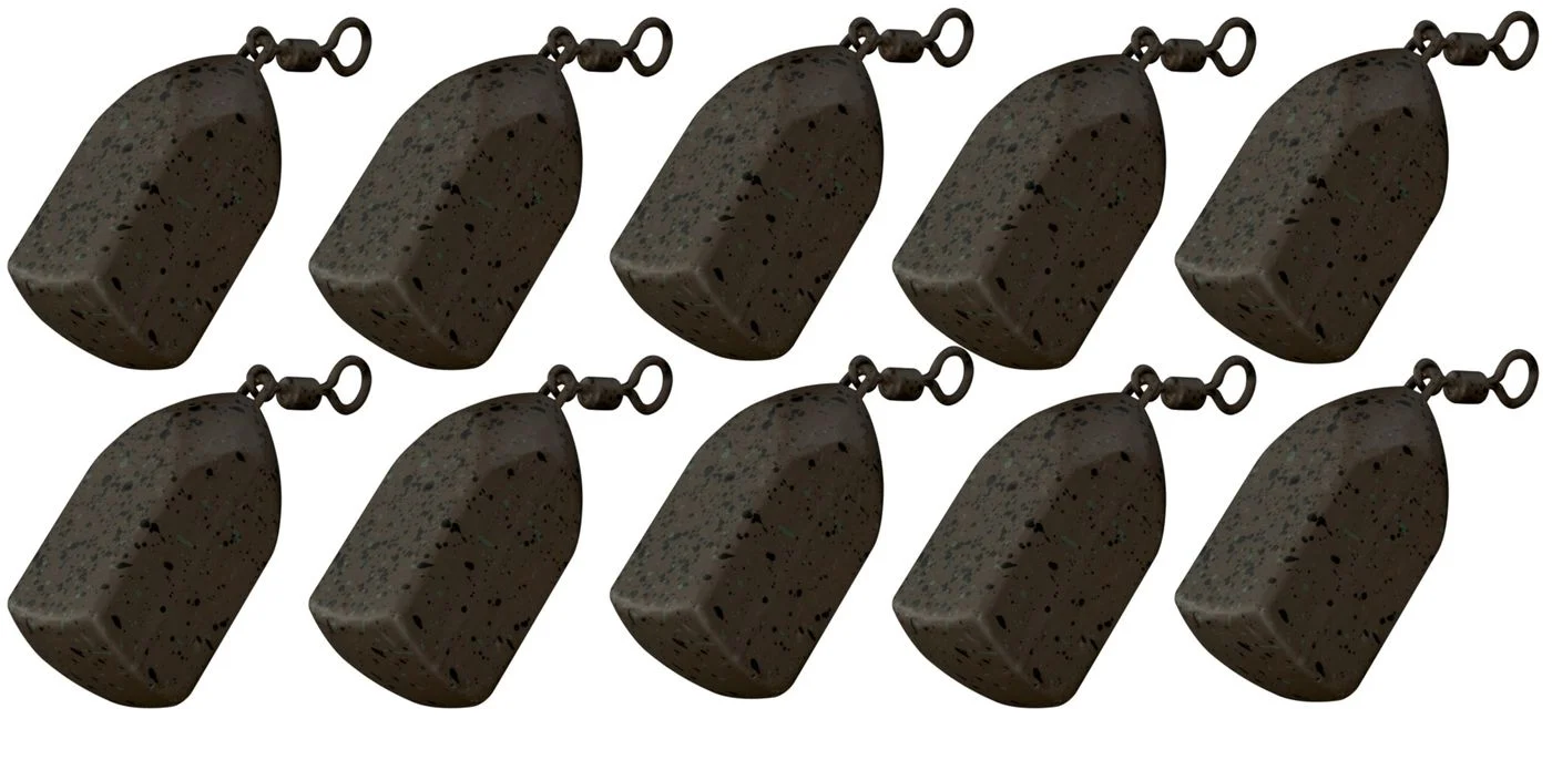 10 Fox Camotex Square Swivel Leads 56g