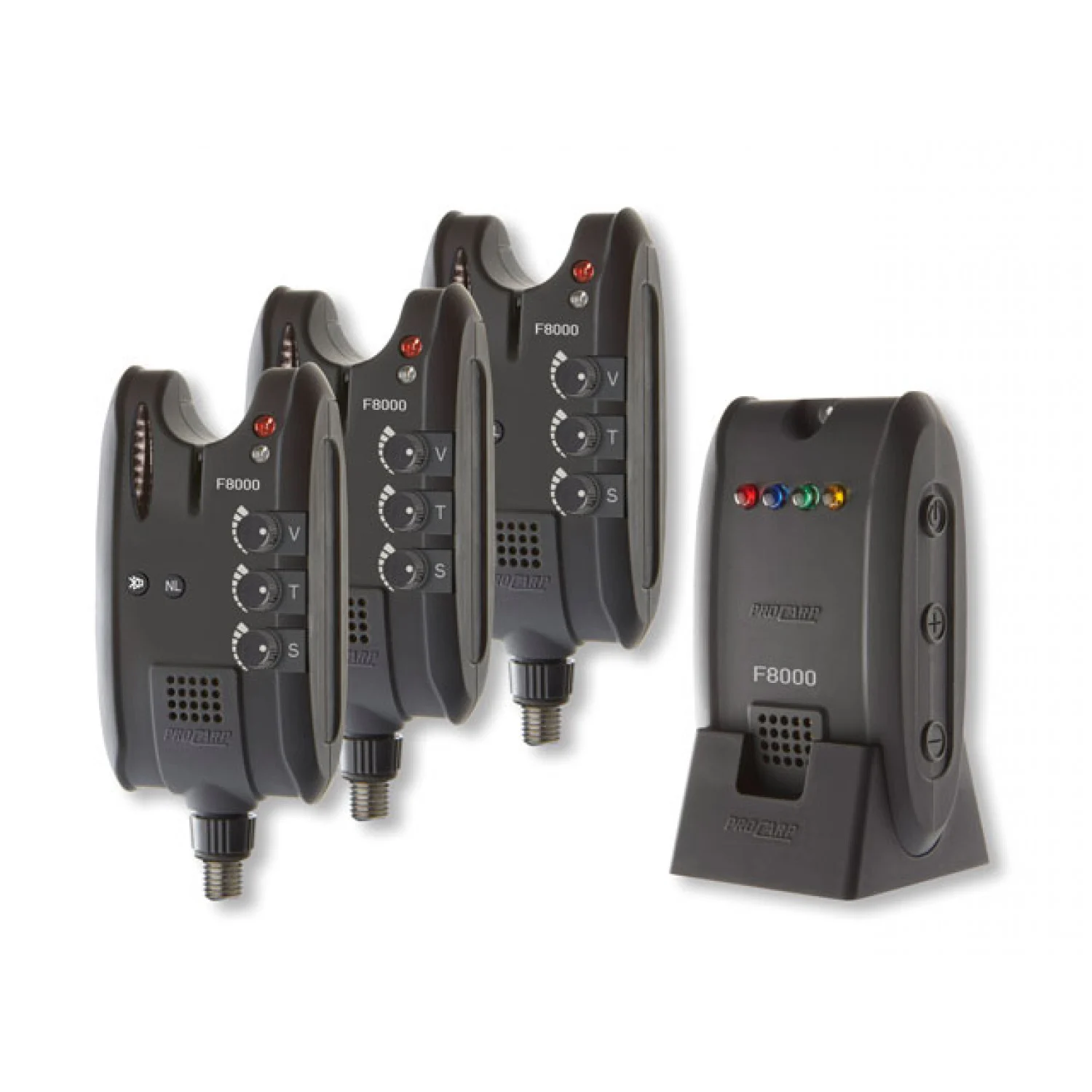 CORMORAN PRO CARP F-8000, Radio bite indicator, black, Complete set, 11-80799