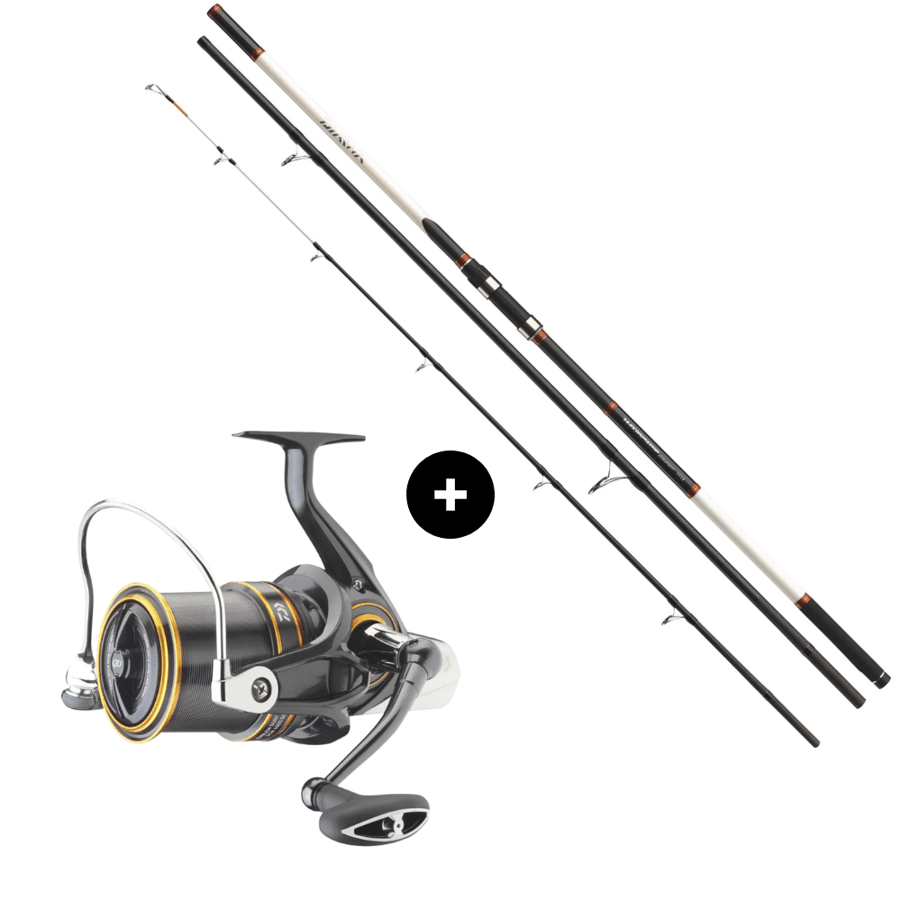 Daiwa Brandungs-Set Windcast Surf 420cm 100-200g + Emblem Surf 45 SCW QD (11808-420+10711-450)