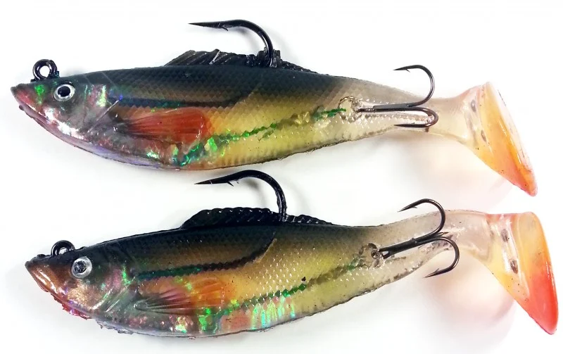 2 Behr Gummifische Weißfisch Design 34g 12cm lang