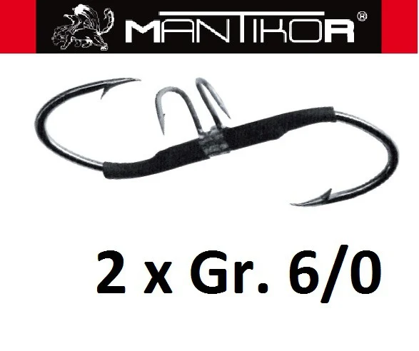 2 Mantikor Wallerhaken Mario Z-Hook Welshaken Gr.6/0