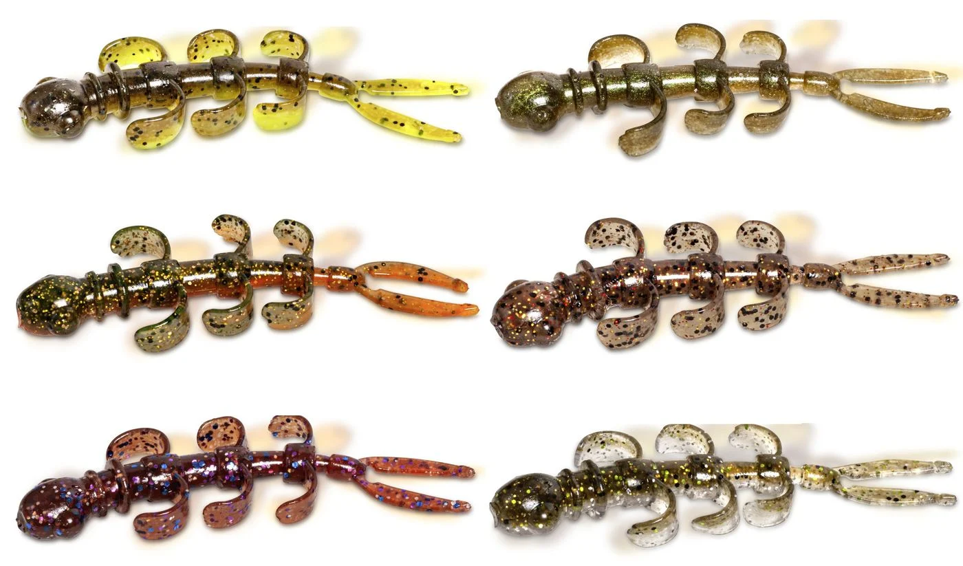 4Street B-Ass Creature 6,35cm 2g - 7 Gummikrebse Gold Rush