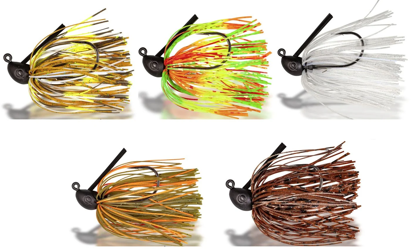 4Street Rubber Jig - Gummiköder zum Barschangeln Gr. 3/0 / 7g / Firetiger