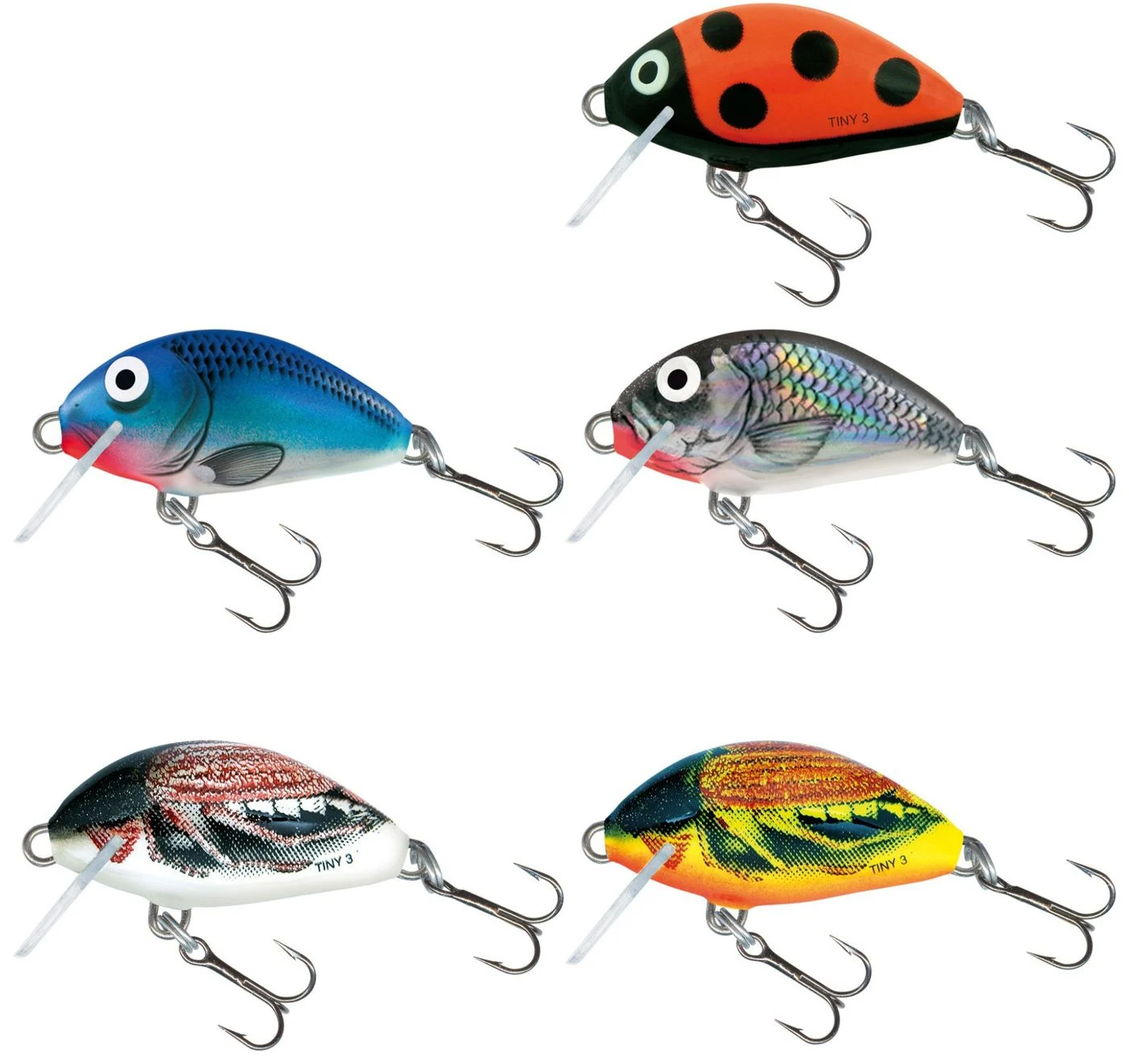 [Paket] 5 Salmo Tiny Wobbler 3cm 2g sinkend