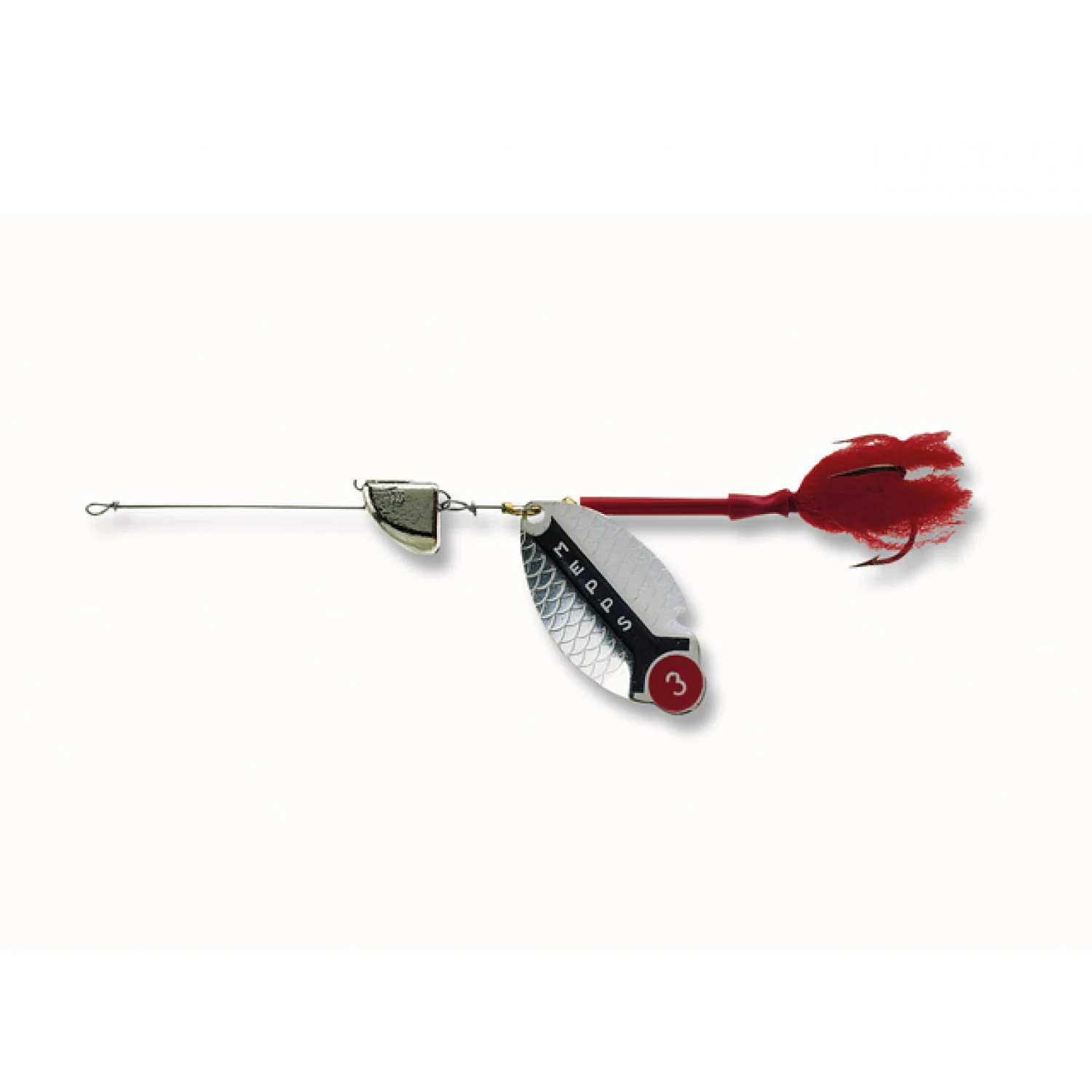 Spinner - Mepps Lusox with pompom silver