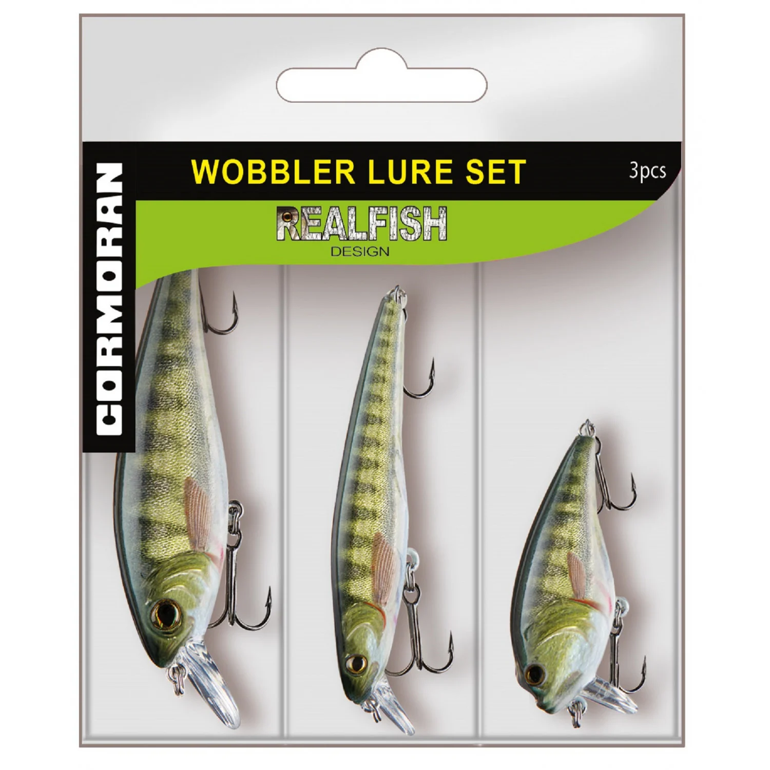 CORMORAN REALFISH PERCH, Wobbler Set, 53-00026