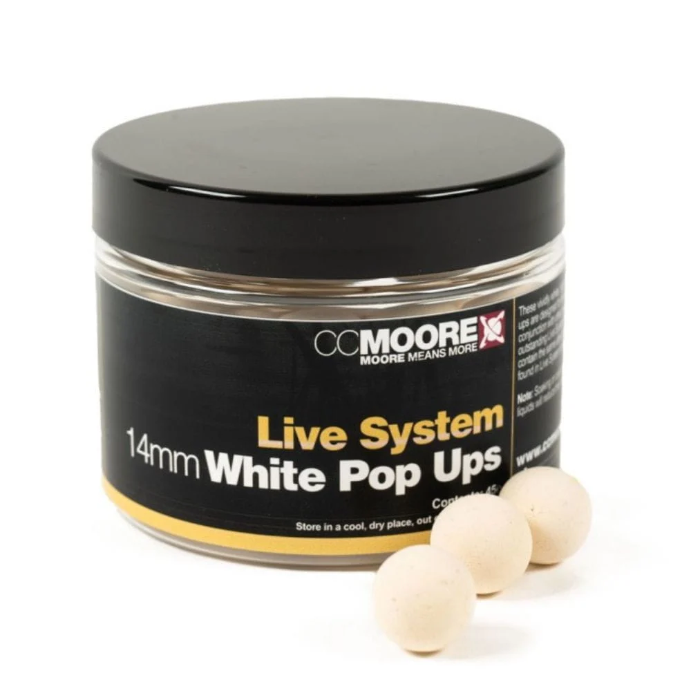 CC Moore Live System White Pop Ups 14mm