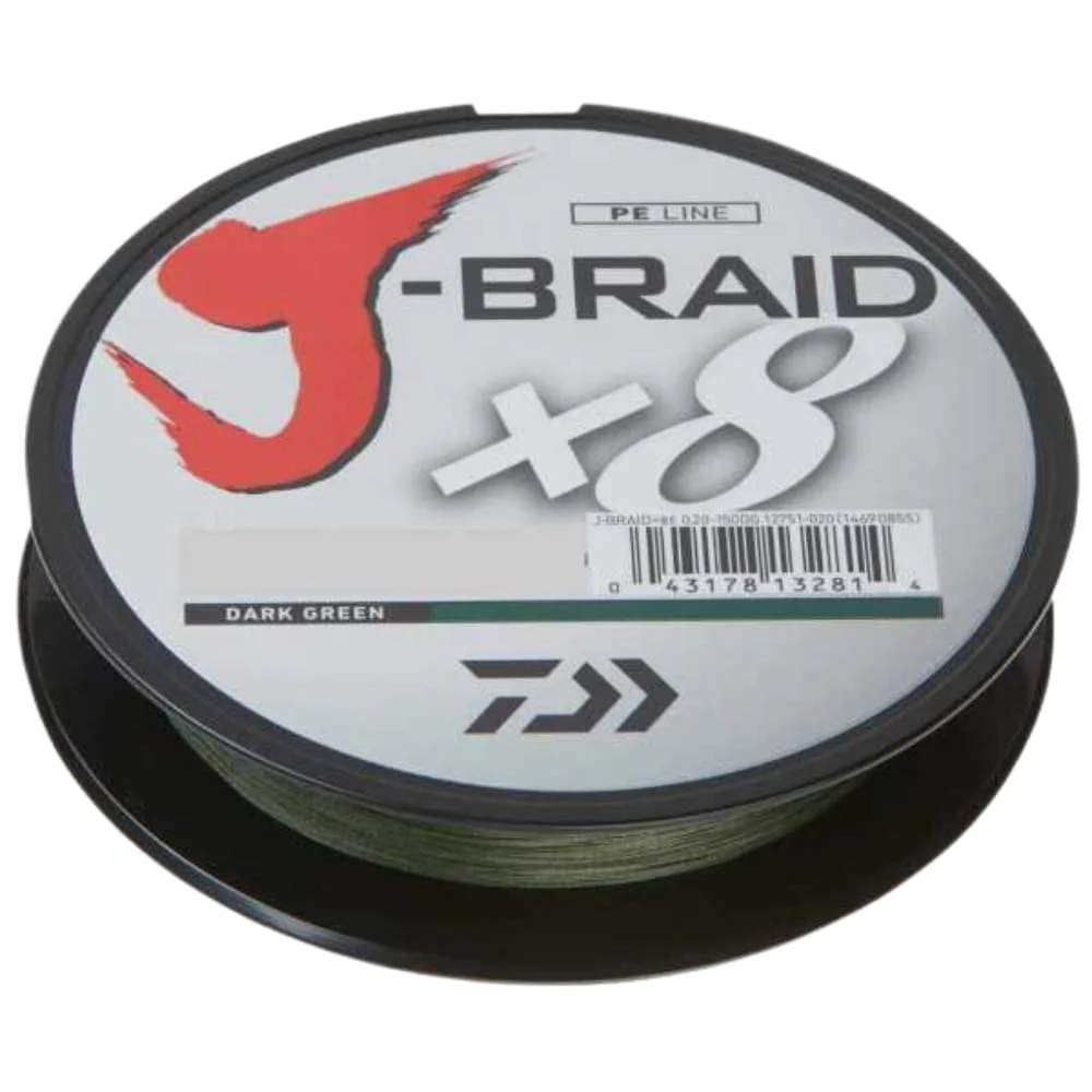 Daiwa J-Braid X8 0,06 mm 4 kg 300m Dunkelgrün