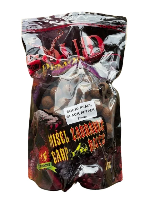 Zadravec Baits Squid Demon Boilies Peach Pepper 20mm 1kg