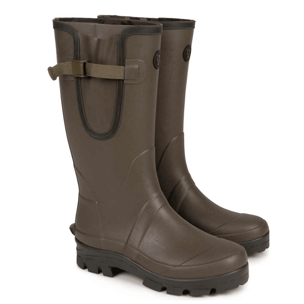 Fox Neoprene Lined Camo/Khaki Rubber Boot Size 8 EU 42