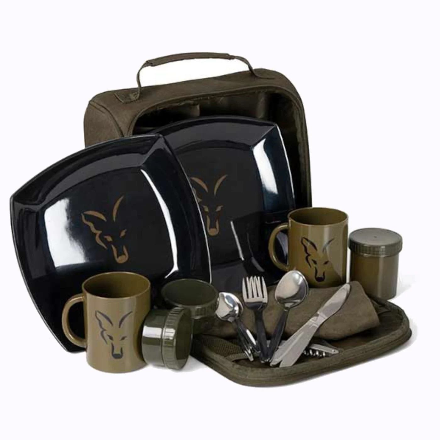 Fox Voyager 2 persons Dinner Set - Angeltasche mit Campinggeschirr