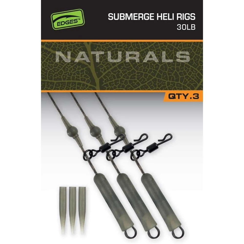 Fox Edges Naturals Submerge Heli Rigs 13,6 kg (30 lbs)