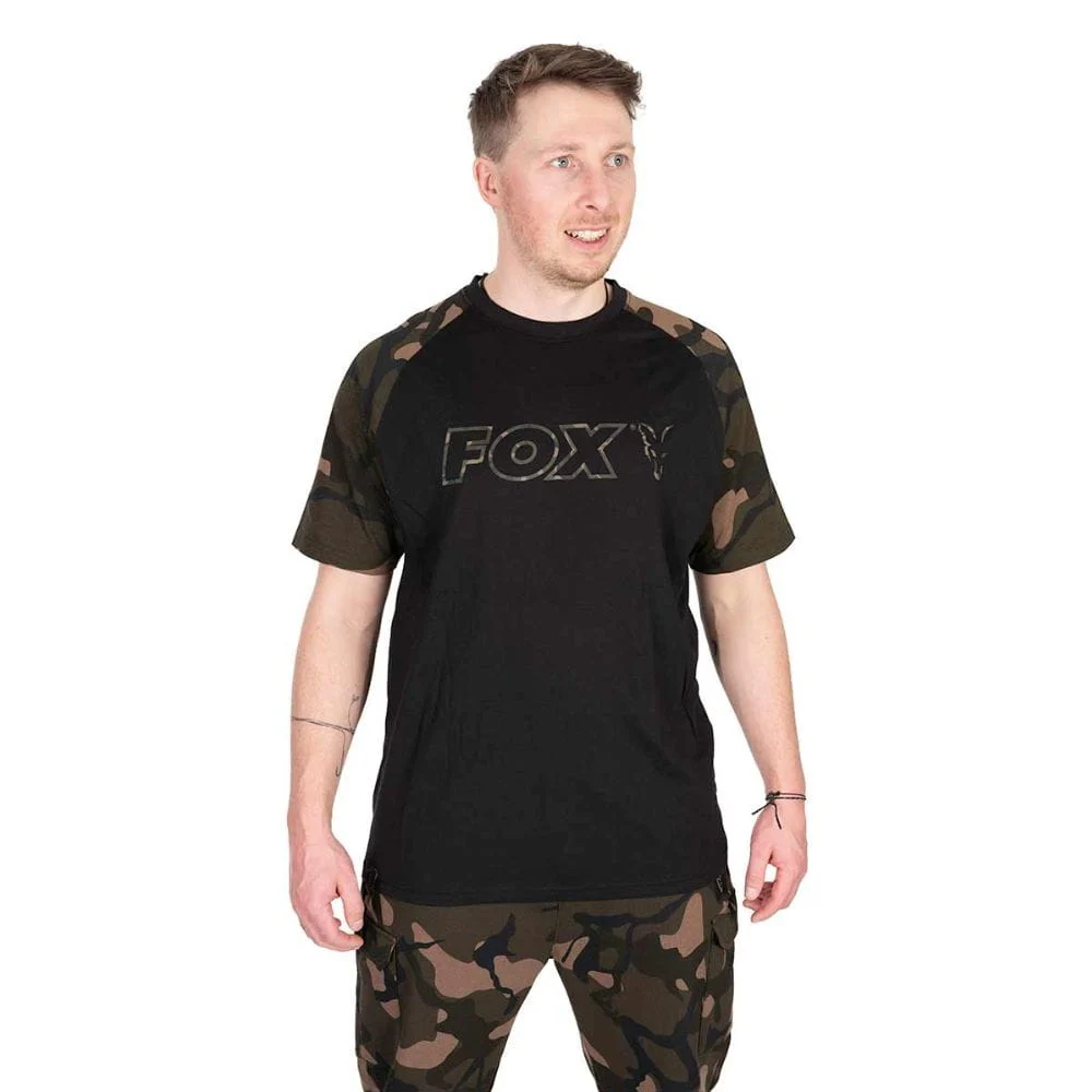 Fox Outline T-Shirt Black/Camo Small