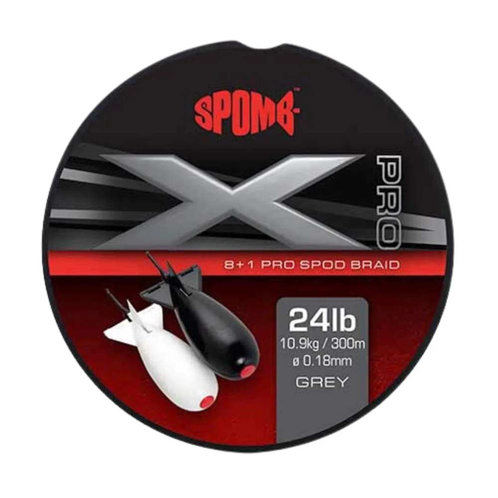 Fox Spomb X Pro Braid 0,18 mm 10,9 kg 300m Grey