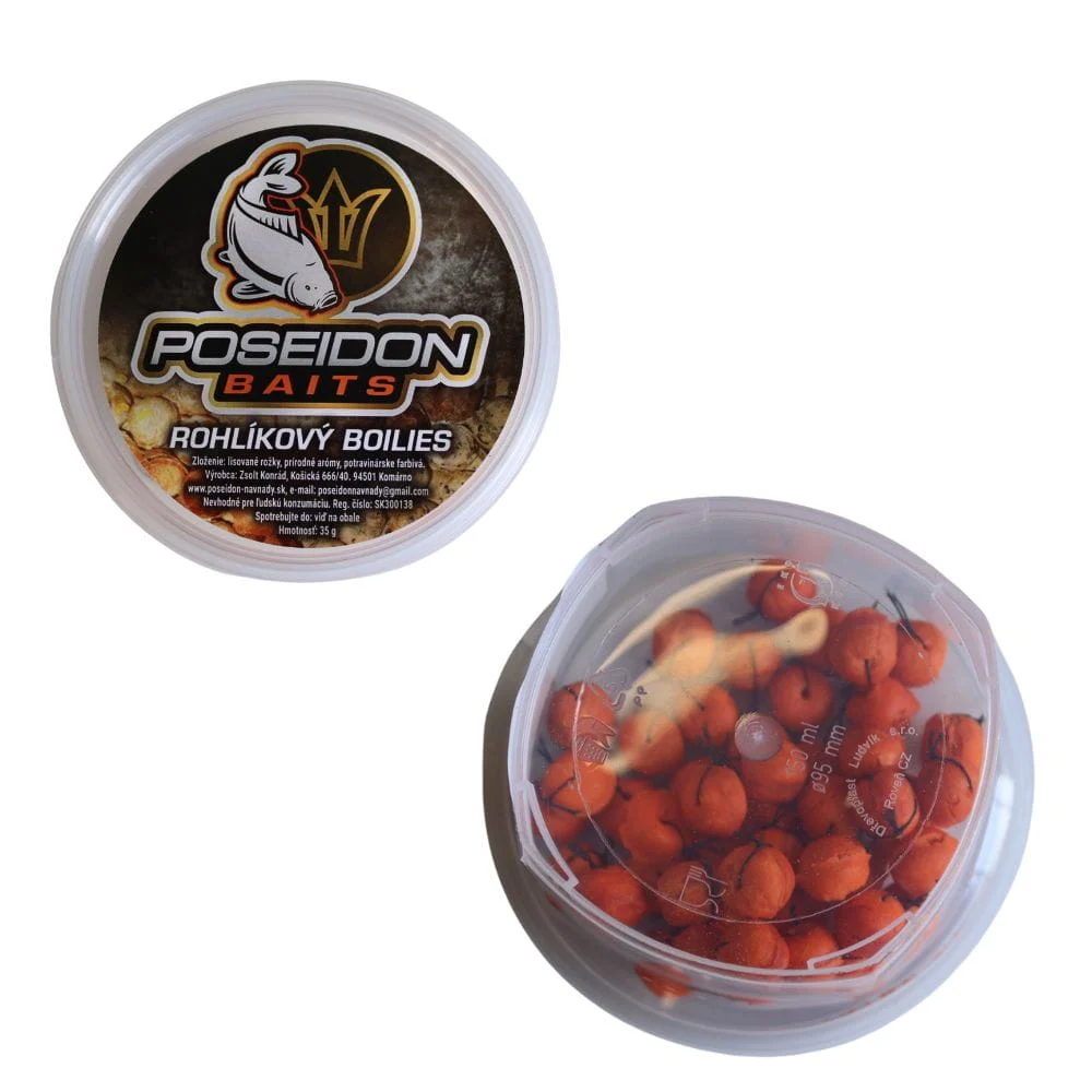 Poseidon Semmel Boilies in Dip Muschel 12 mm 35 g