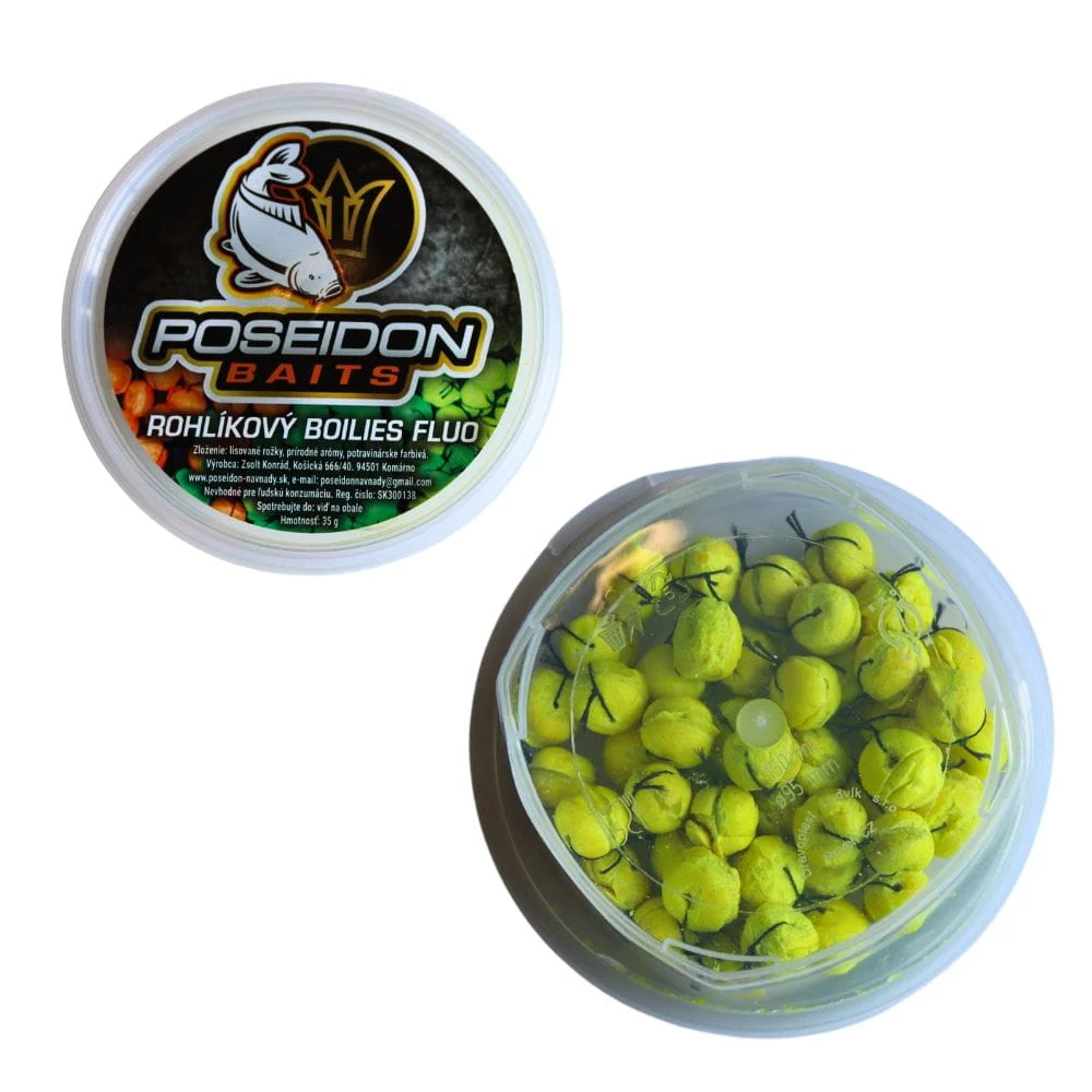Poseidon Semmel Boilies Fluo Honig 12 mm 35 g