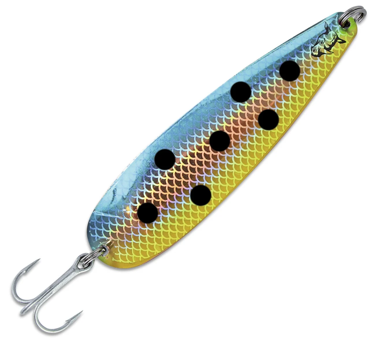 Rhino Trolling Spoons - Blinker, Farbe: natural copper blue dolphin 15.0cm - 27g