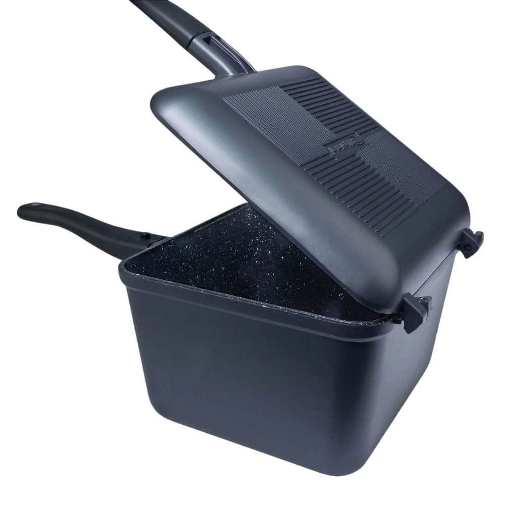 Ridge Monkey Connect Tiefe Pfanne und Grillplatte XL Granite Edition