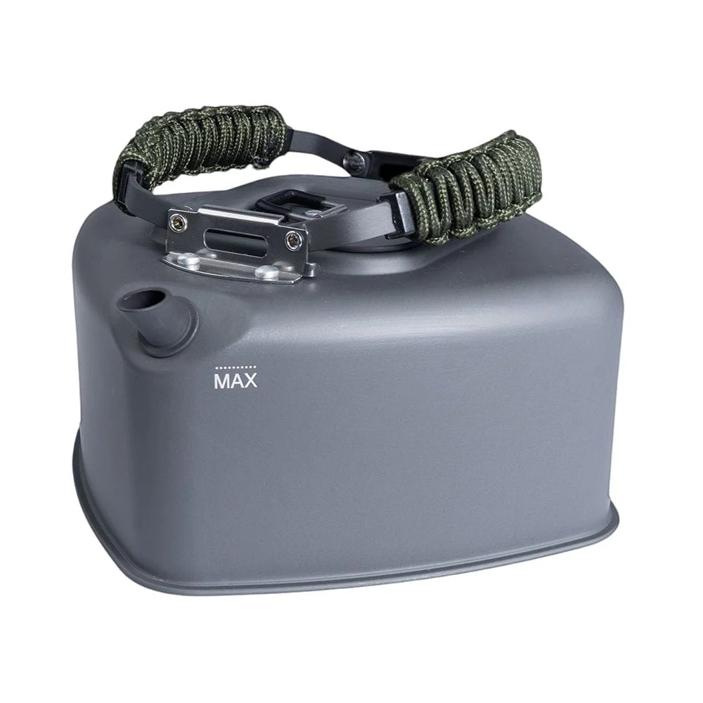 Ridge Monkey Square Kettle - Quadratischer Wasserkocher - Large 1,1 Liter Paracord Edition