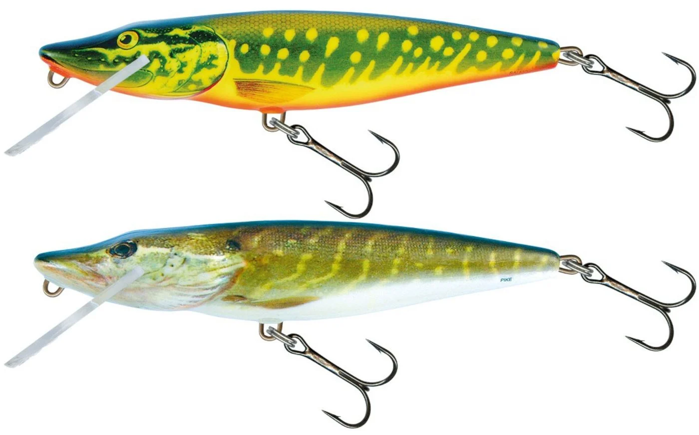 [Paket] Salmo Pike Set - 2 Wobbler für Hecht 11cm 15g schwimmend