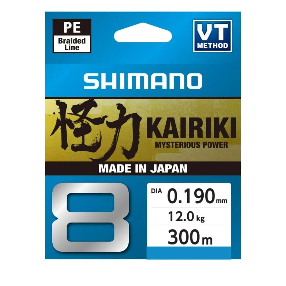 Shimano Kairiki 8-Braid green 0,19mm 300m