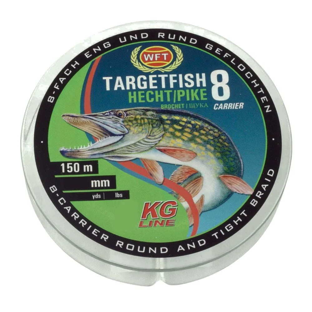 WFT Target Fish 8 Hecht 0,18 mm 14 kg 150m Grün