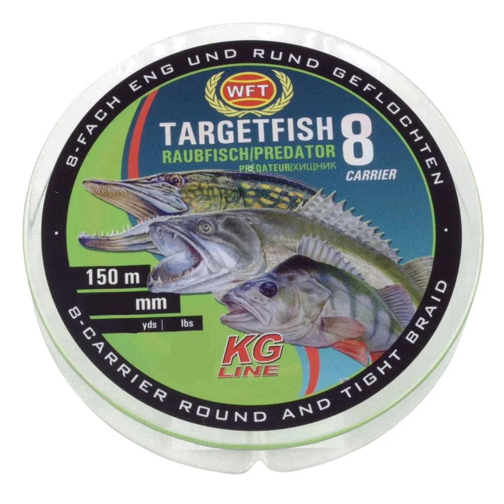 WFT Target Fish 8 Raubfisch 0,18 mm 13 kg 150m Chartreuse