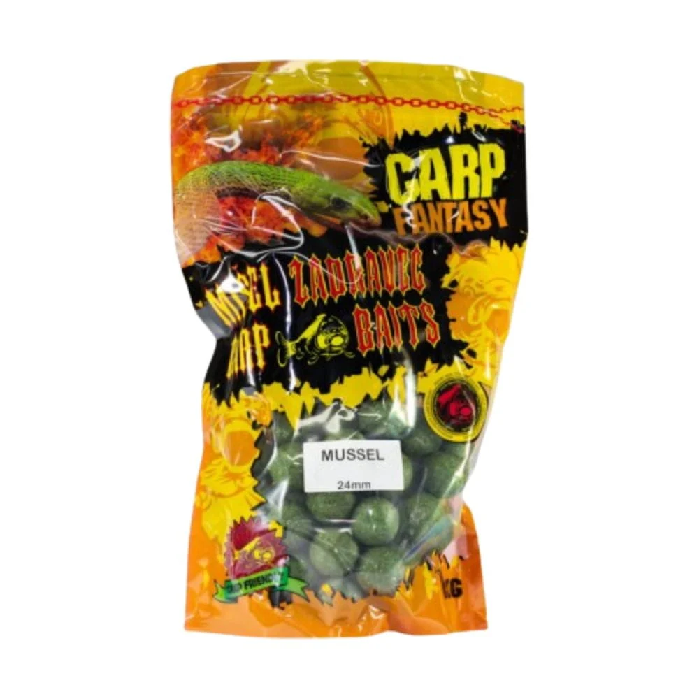 Zadravec Baits Carp Fantasy Boilies Mussel 24 mm 1 kg