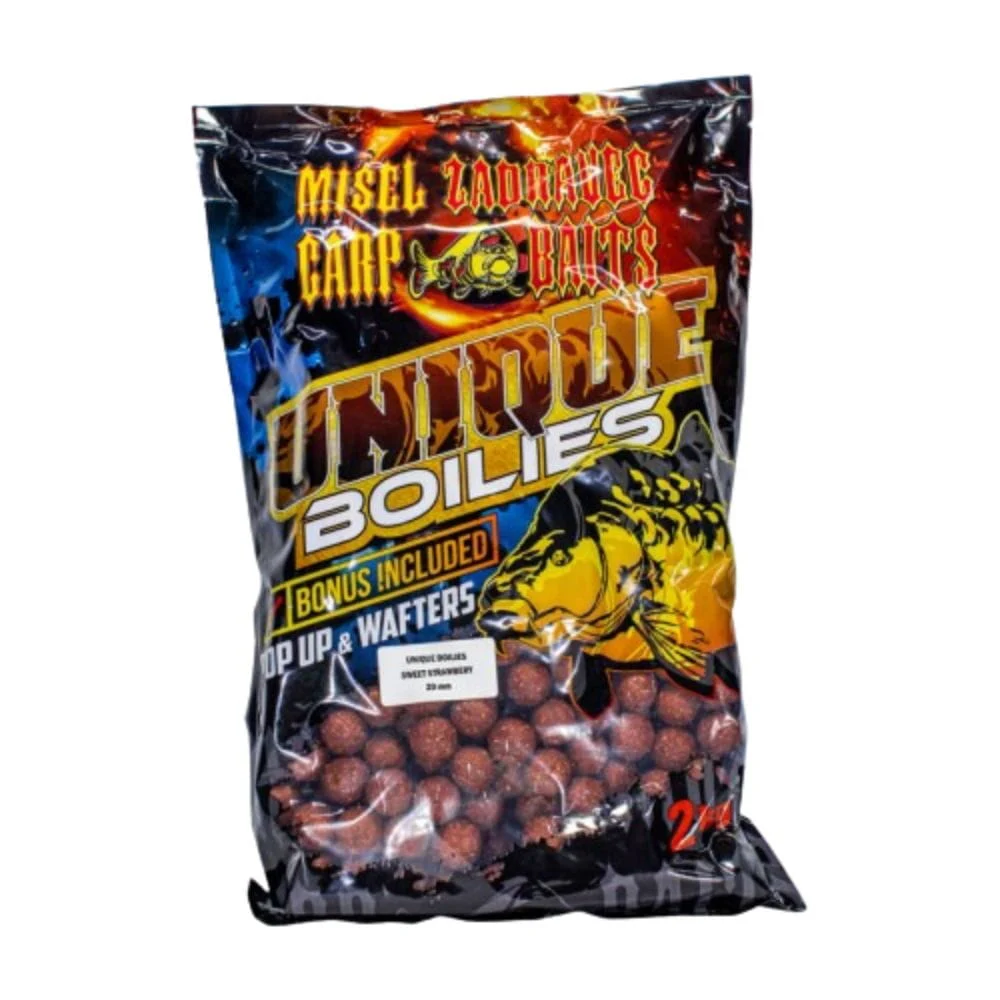 Zadravec Baits Unique Boilies Sweet Strawberry Cream 16 mm 2 kg