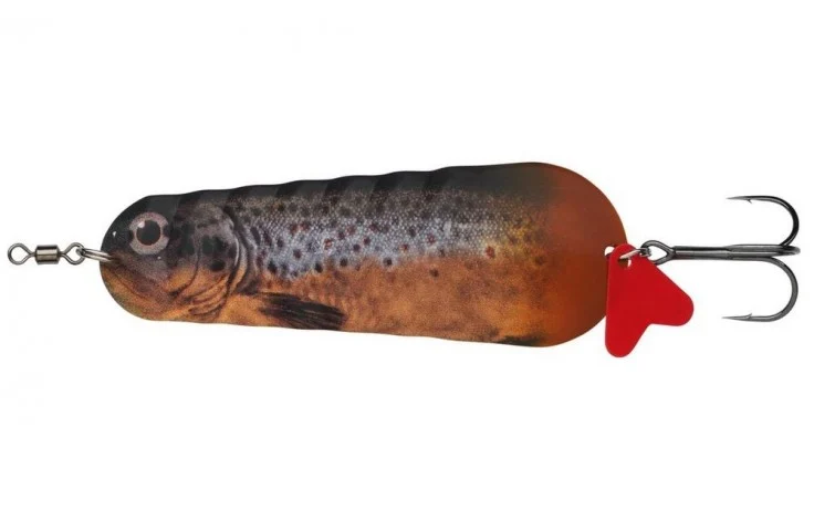 ABU Garcia Atom PRO Blinker Bachforelle Brown Trout 7,5 cm 25 Gramm Tauchtiefe 1 bis 3 Meter Hechtköder Zanderköder Welsköder