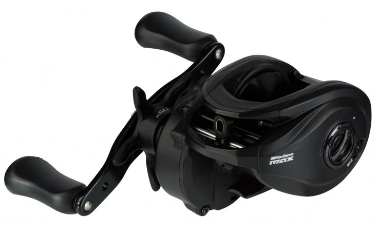 Abu Garcia Max5 LP-L 400 große Baitcast Angelrolle in kräftiger Bauweise 5 Kugellager 5,3:1 75 cm Einzug 12 kg Bremse 0,35 mm 230 Meter