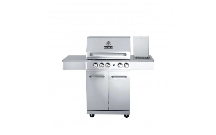 Allgrill Allrounder M Gasgrill Volledelstahl 17,2 kW3flammit 61 * 46 cm Grillfläche mit Seitenkocher