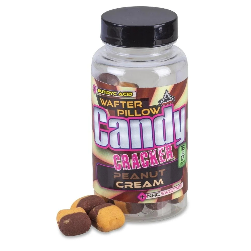 Anaconda Candy Cracker Wafter Pillow Peanut Cream 16 x 17 mm