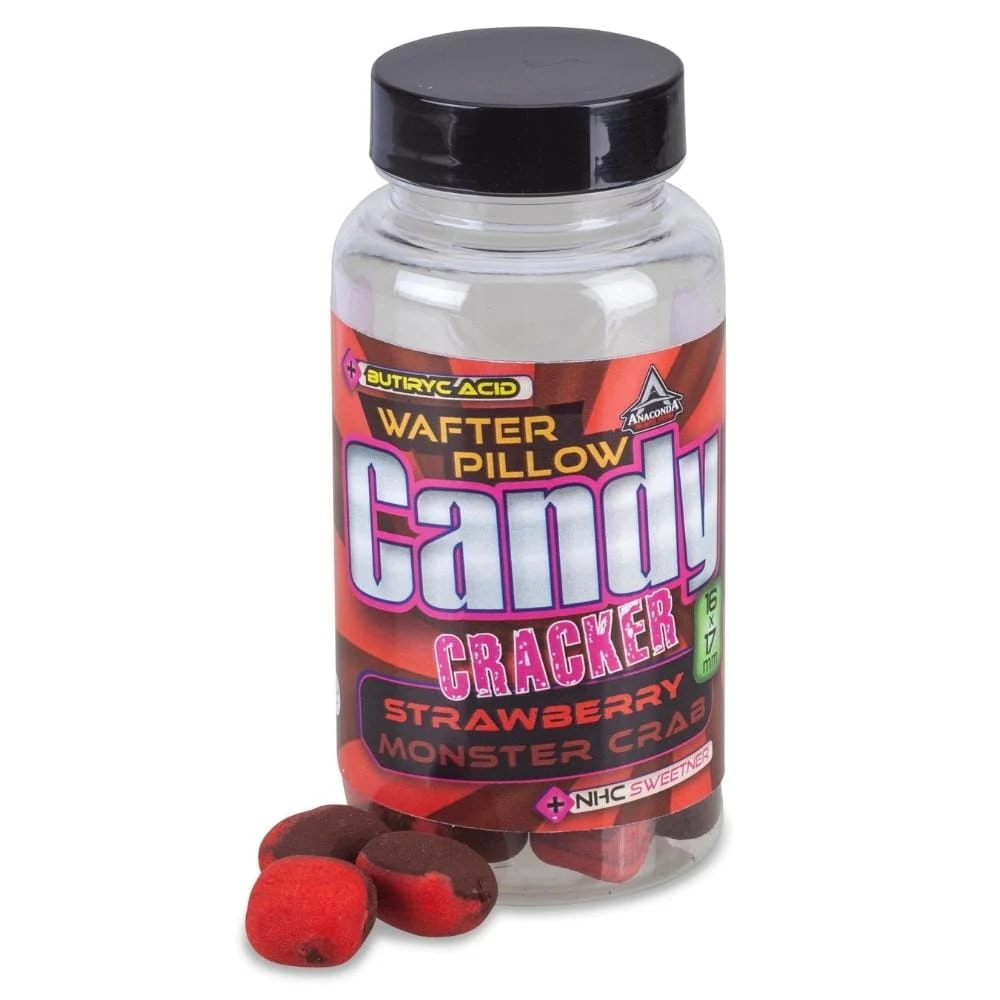 Anaconda Candy Cracker Wafter Pillow Strawberry Monster Crab 16 x 17 mm