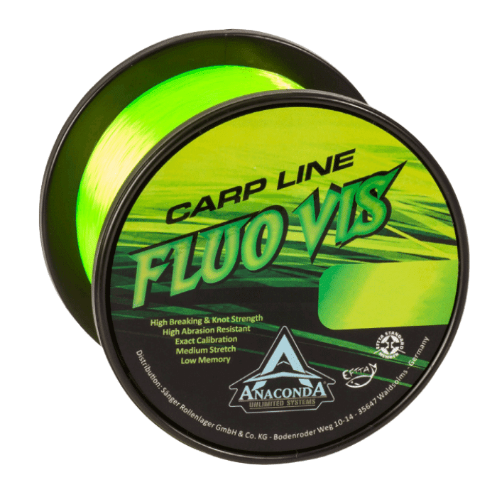 Anaconda Fluovis Carp Line 0,40 mm 11,7 kg 1200 m Fluo Grün