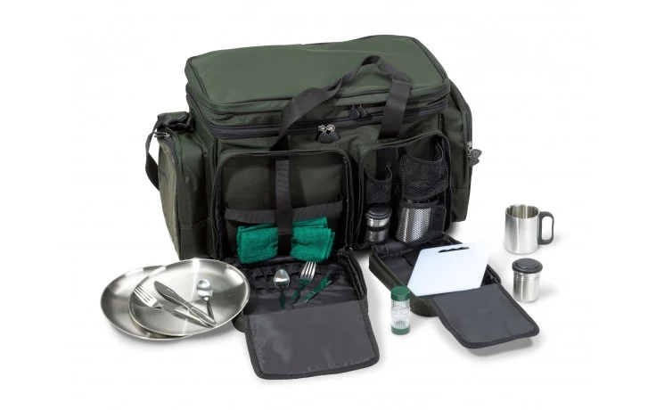 Anaconda Freelancer Prime Survival Carrier isolierte Angeltasche mit Edelstahlgeschirr und wasserdichtem Boden