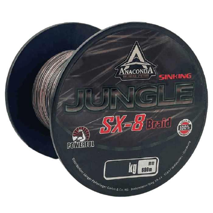 Anaconda Jungle SX-8 Braid 0,22 mm 600 m 13,75 kg