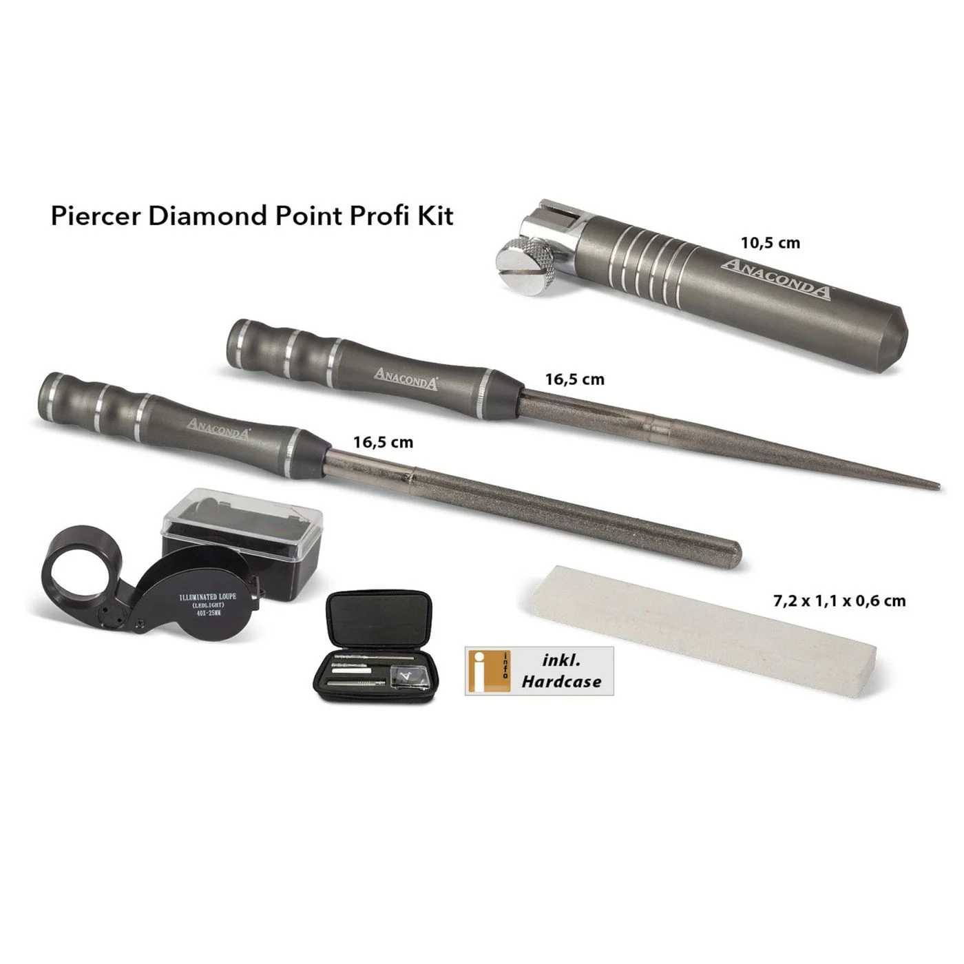 Anaconda Piercer Diamond Point Profi Kit - Hakenschärfer