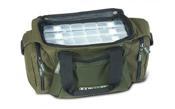 Angeltasche mit Tackleboxen Spin Bag L Angelzubehörtasche