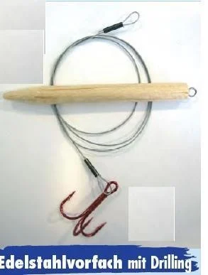 Auftriebssystem Stahlvorfach Drilling 50cm Vorfach Köderfischangeln Raubfischvorfach 2