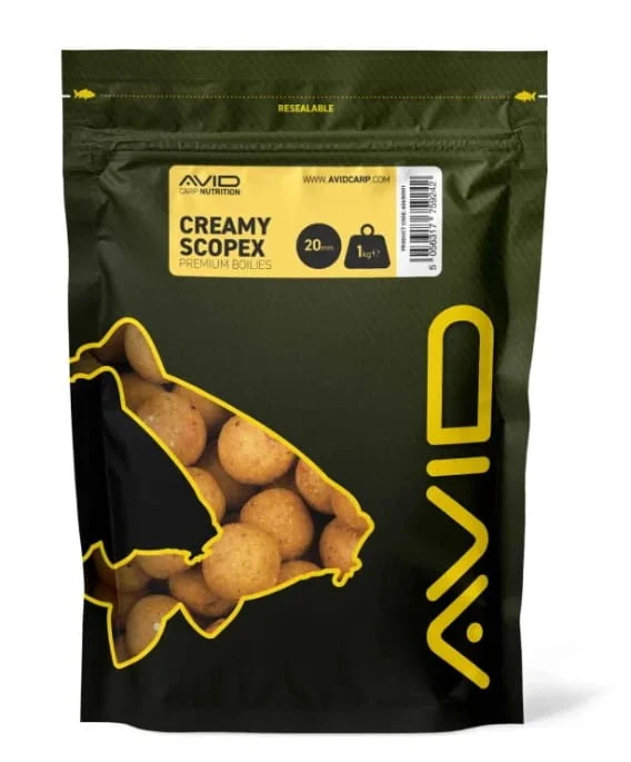Avid Carp Boilies Creamy Scopex 24mm 1kg