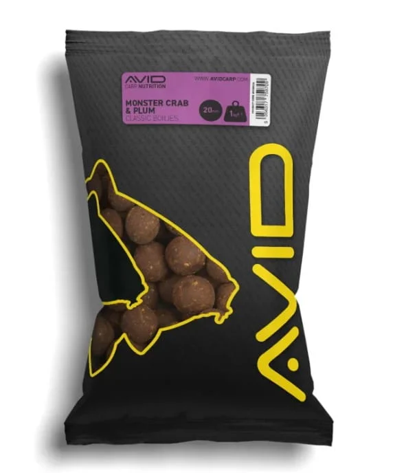 Avid Carp Boilies Monster Crab & Plum 20mm 1kg