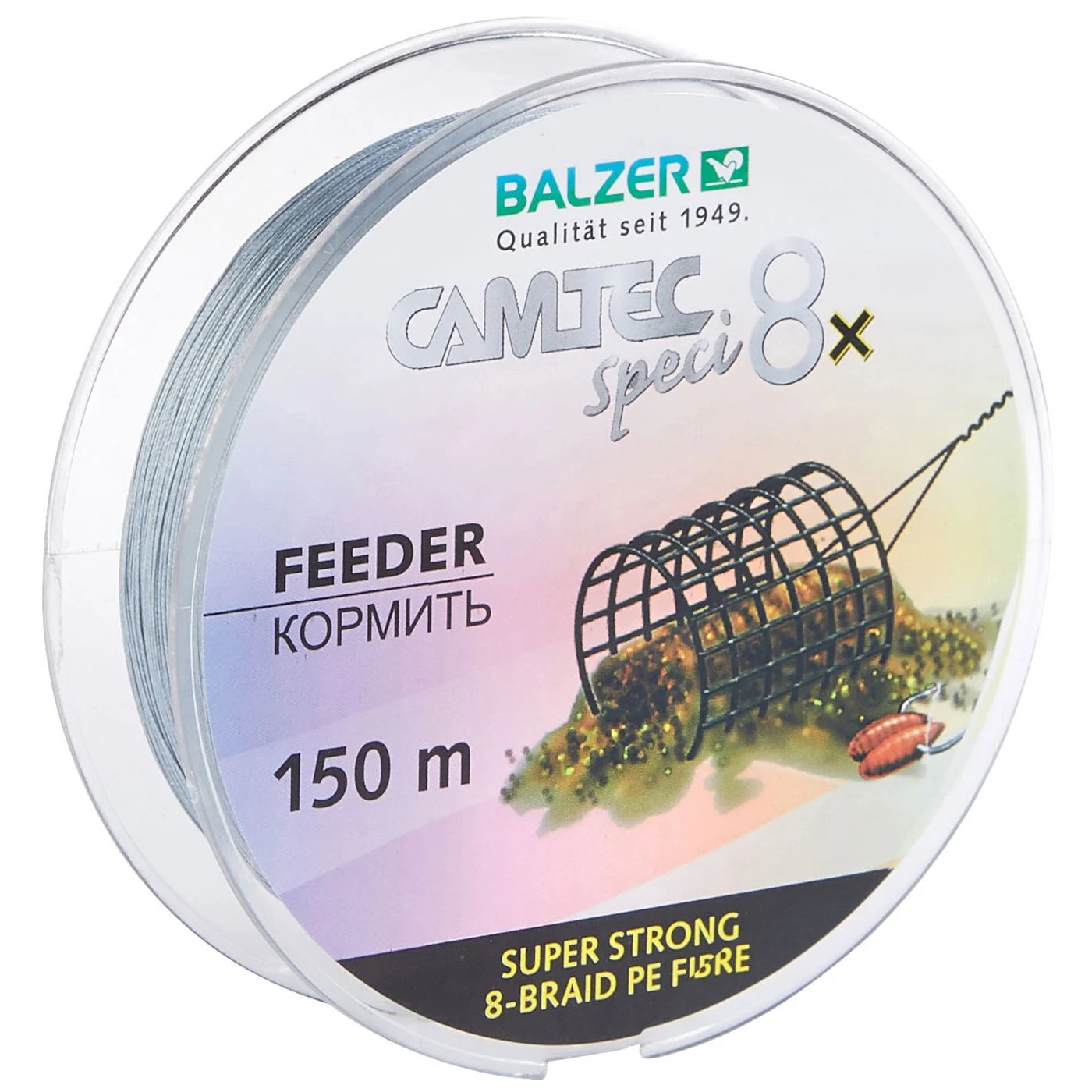 Balzer Camtec Speci 8x Feeder 0,12mm - 150m geflochtene Angelschnur