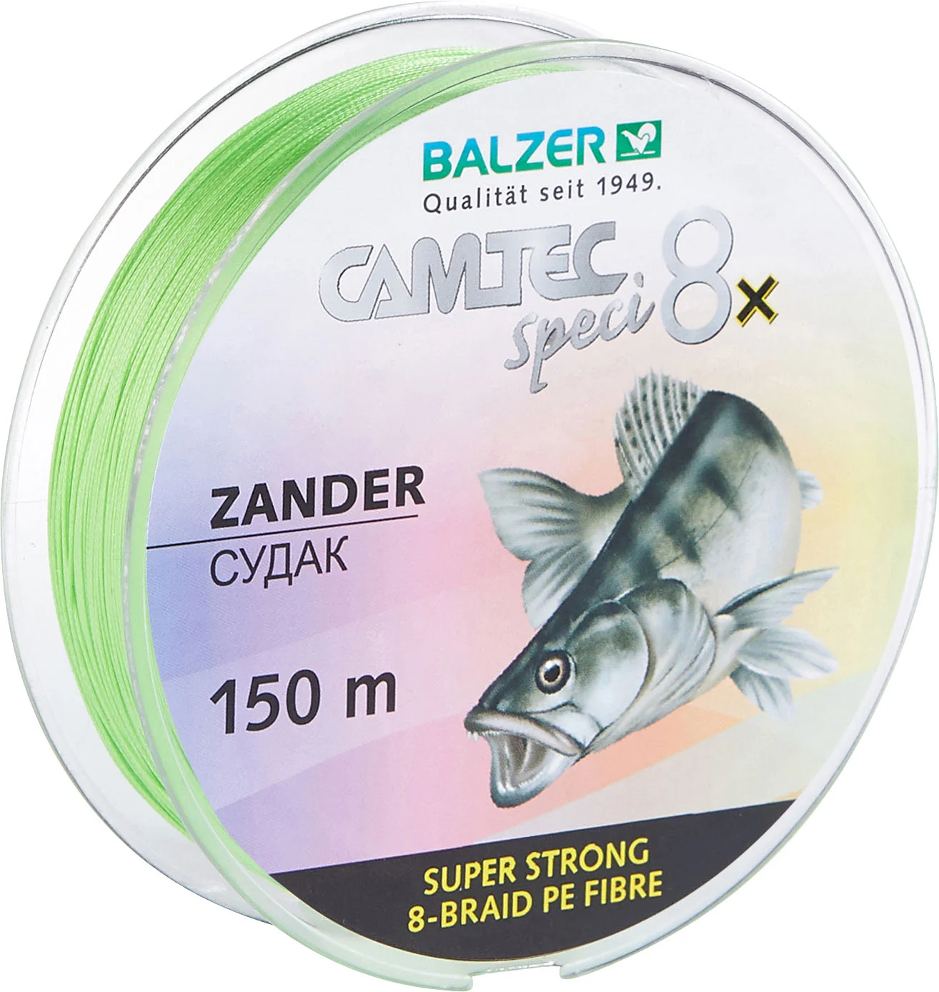 Balzer Camtec Speci 8x Zander - 150m geflochtene Angelschnur 0.14mm / 9.5kg