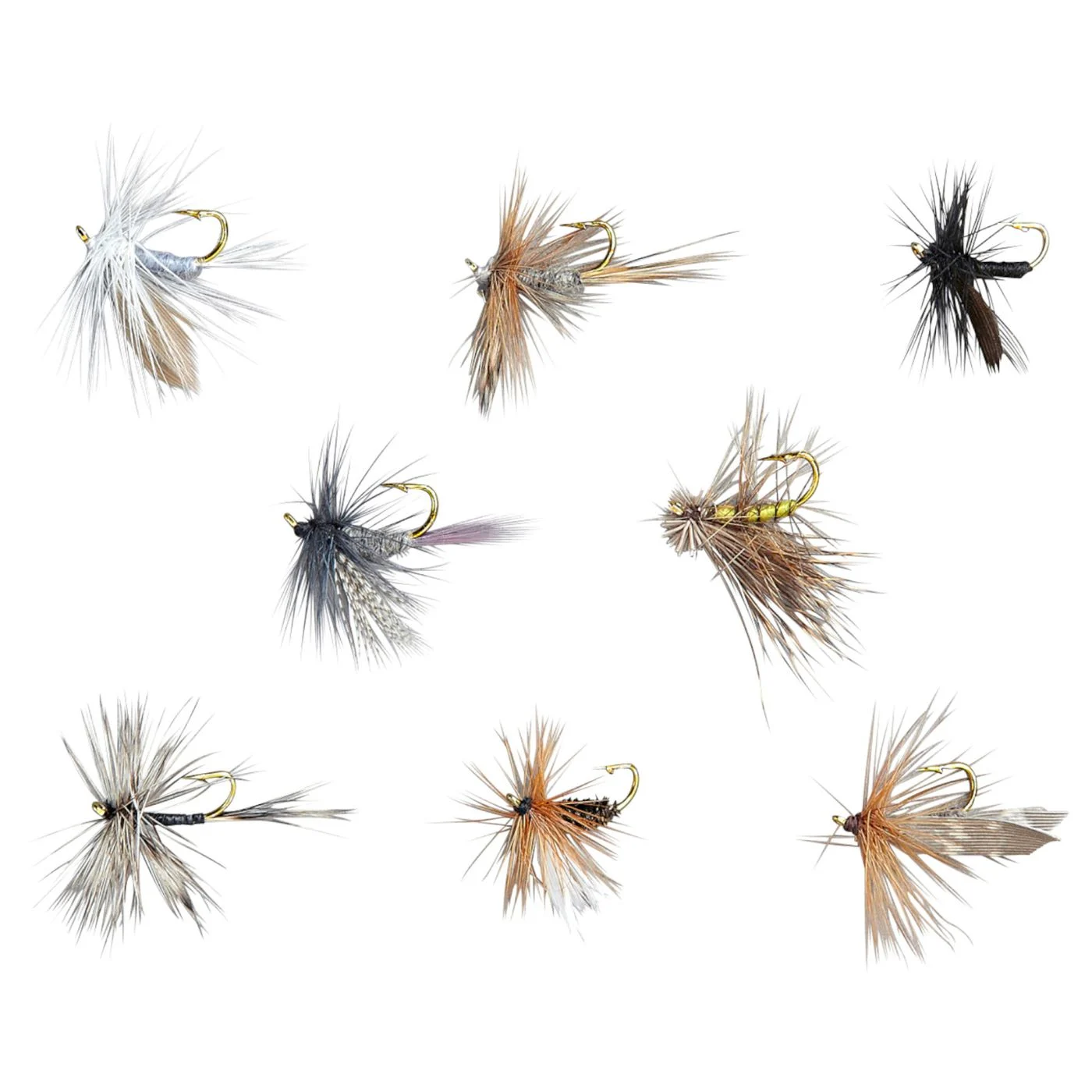 Balzer Edition Fly Trockenfliegen-Sortiment - 8 Fliegen im Set