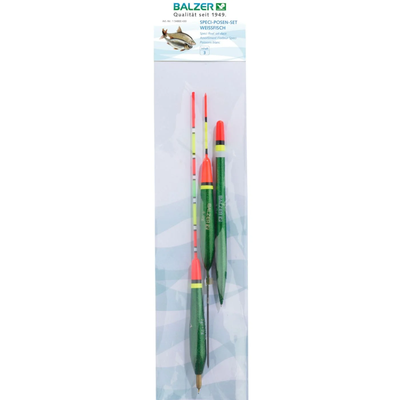 Balzer Posensortiment Weißfisch - 3 Posen im Set