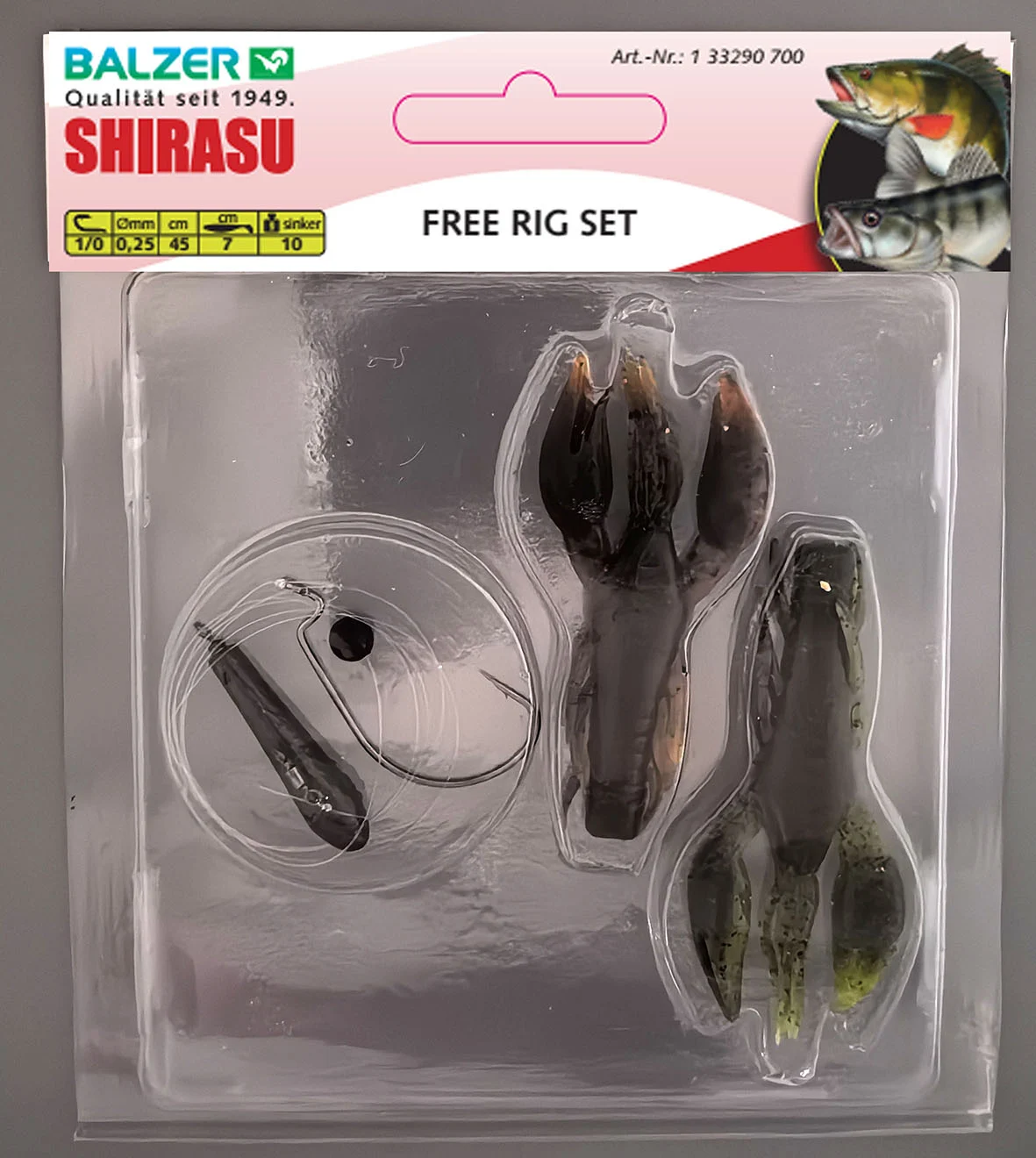 Balzer Ready to Fish Free Rig 7cm 10g - Finesserig