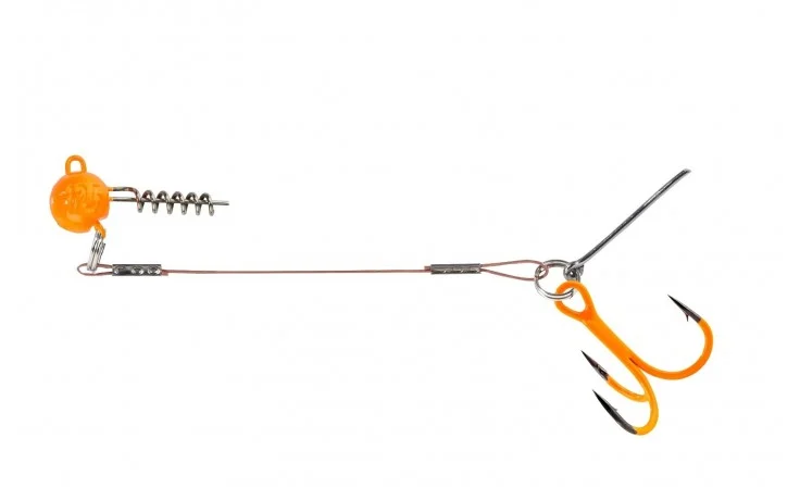 Balzer Shirasu Hecht-System mit Screw Jig orange 6,5cm 10 Gramm Hakengröße 2